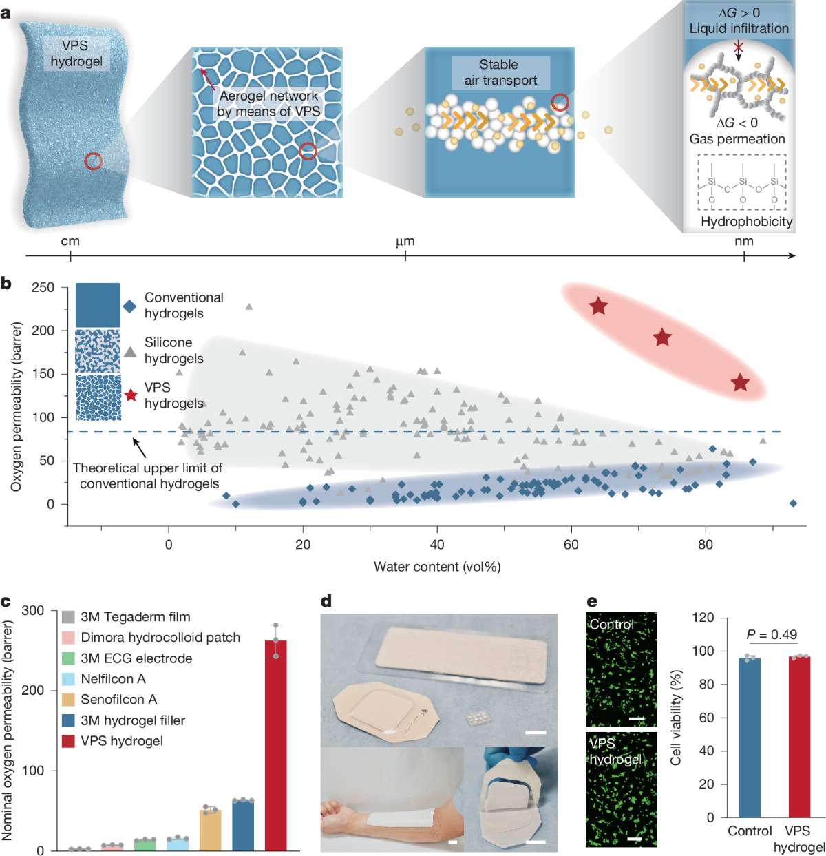 Figure 1 showing the multiscale design of air-permeable hydrogels